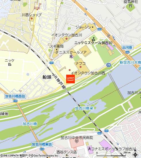 マックスバリュ加古川西店付近の地図